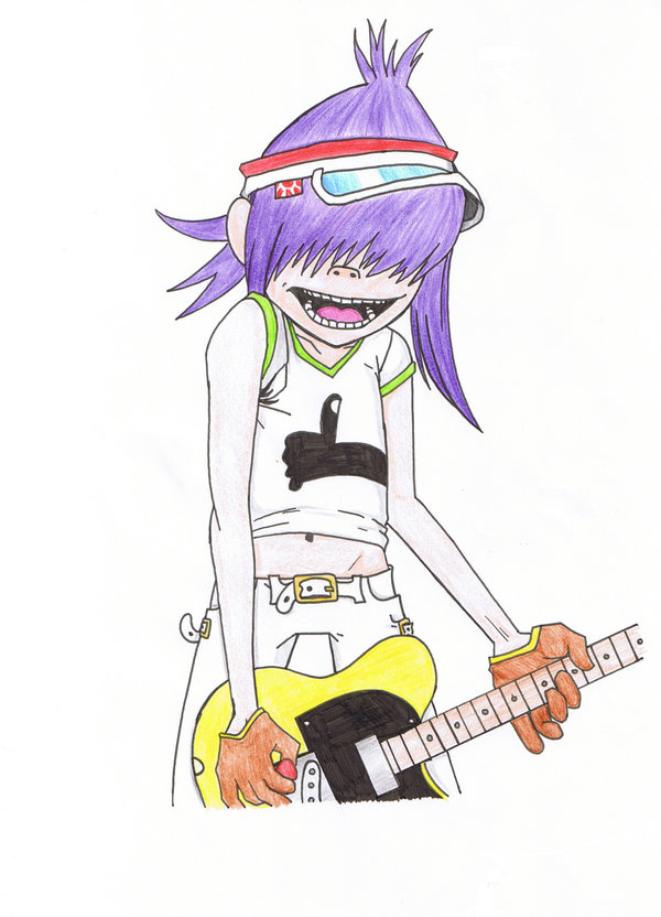 Noodle Playing Guitar by mania