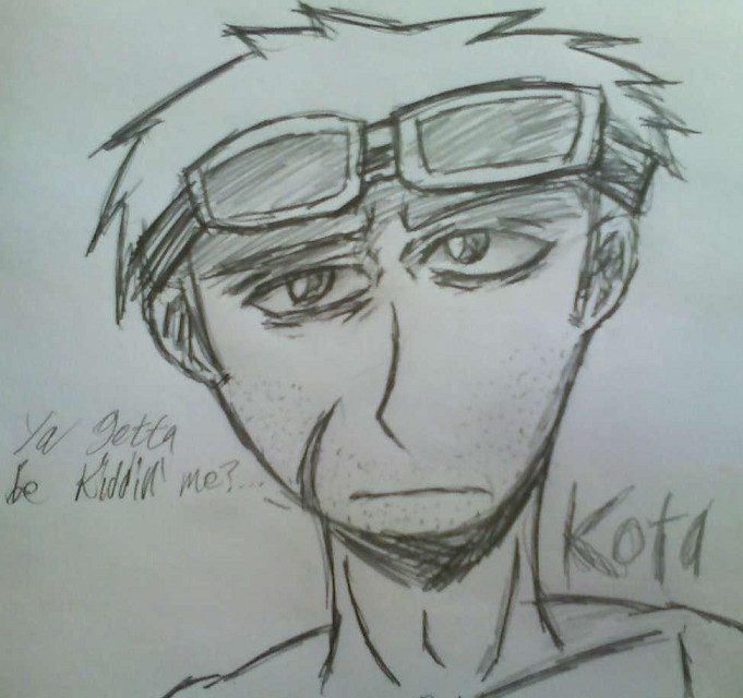 Kota with out his mask by marisa937