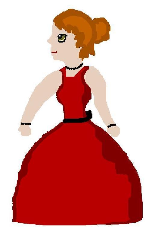 Girl in a red dress by marsupialrocks