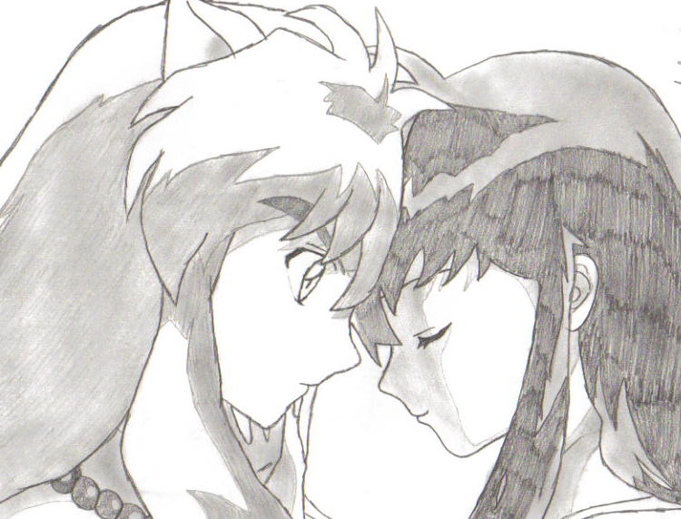 inuyasha and kagome by marz