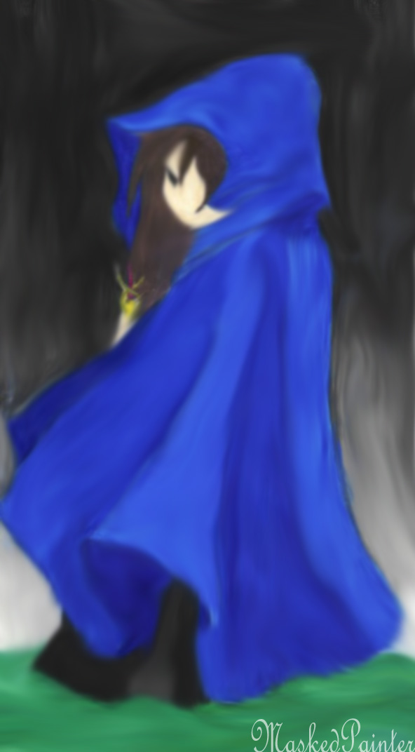 mystery in the blue cloak by maskedpainter
