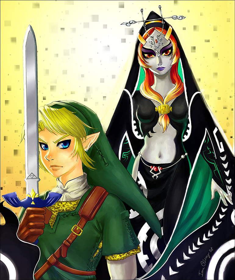 TP: Link and Midna by maskofmemories