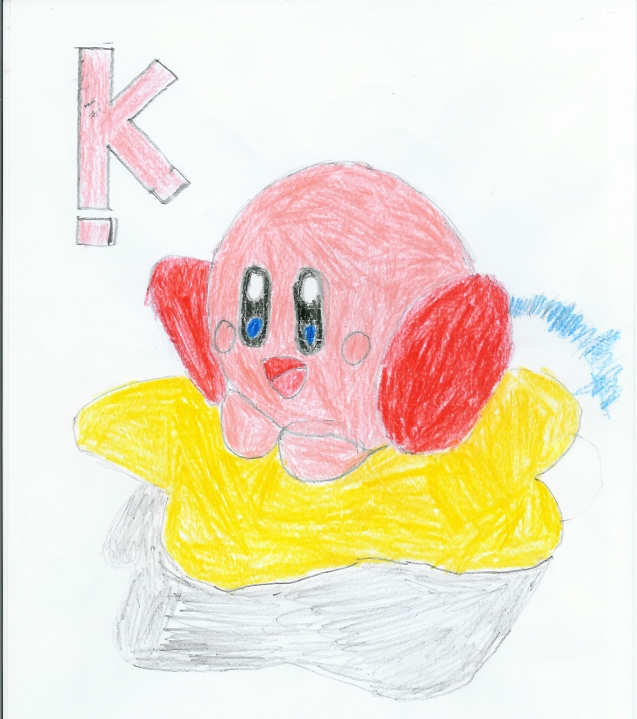 Kirby on the star by maupie123