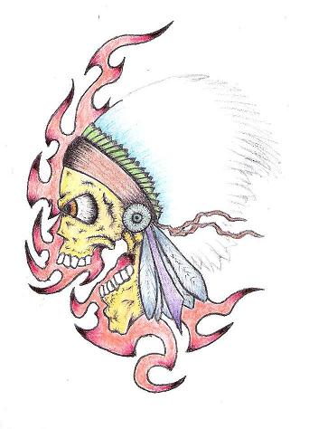 Indian skull by maxpower