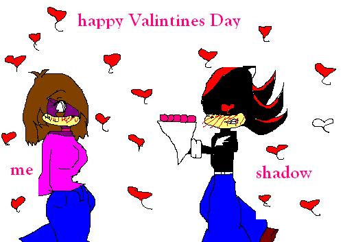 happy valintines day ( me and shadow) by may_the_hedgie