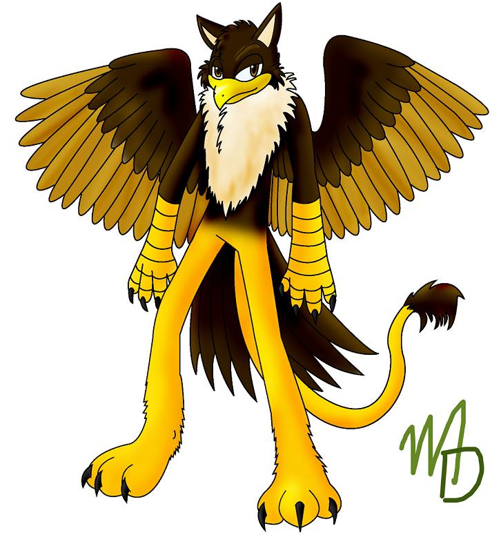 Ulrich the Griffin (colored) by mechadragon13