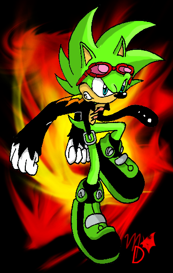 Scourge the Evil Hedgehog by mechadragon13