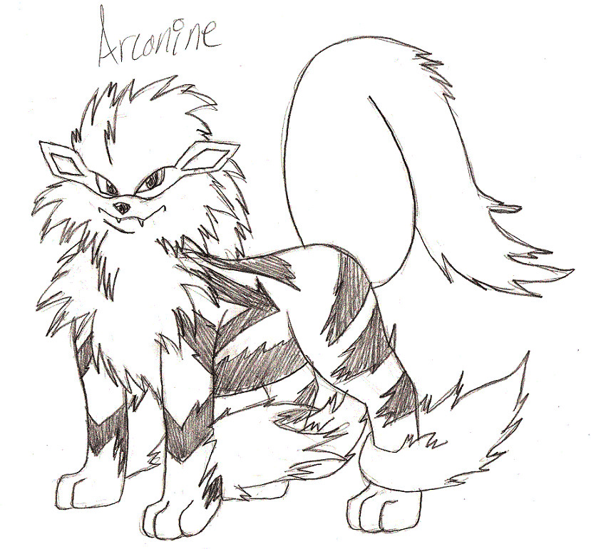 Arcanine Sketch by mechadragon13