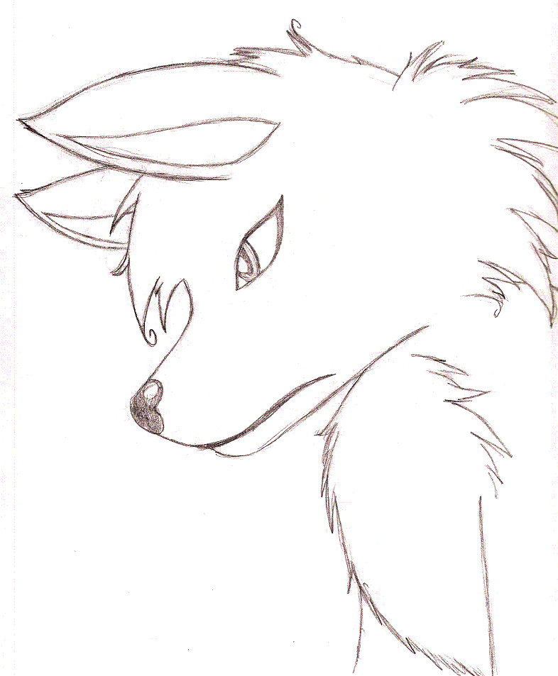 Daemonwolf Sketch 2 by mechadragon13