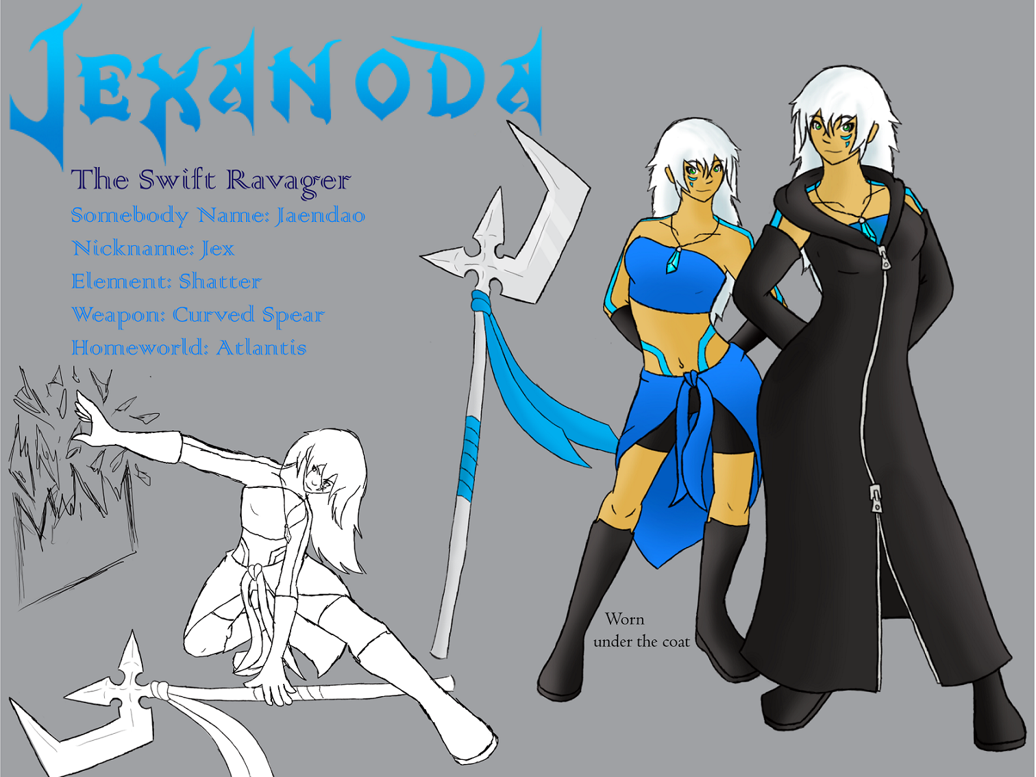 Character Sheet - Jexanoda by mechadragon13