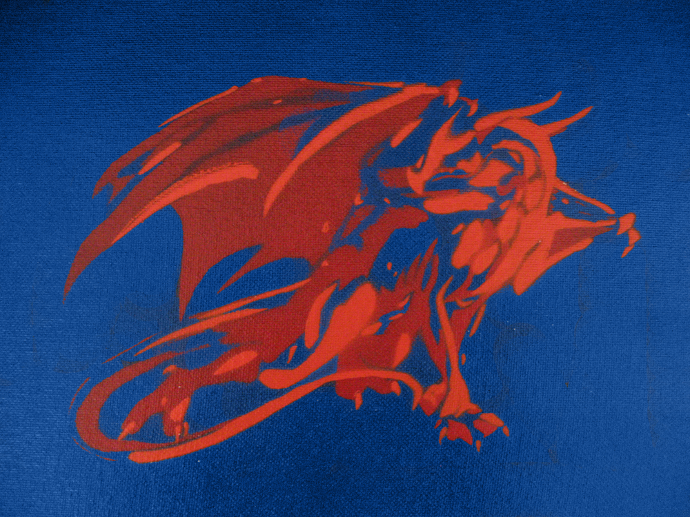Stencil Dragon by mechadragon13