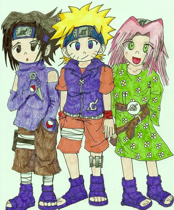 Naruto Team 7 Kiddy-Style by meitanteidana