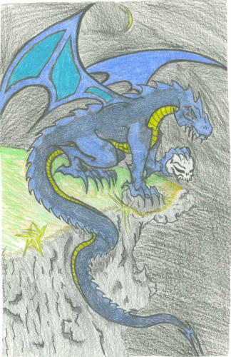 Blue the Dragon by melchan_star_slinger