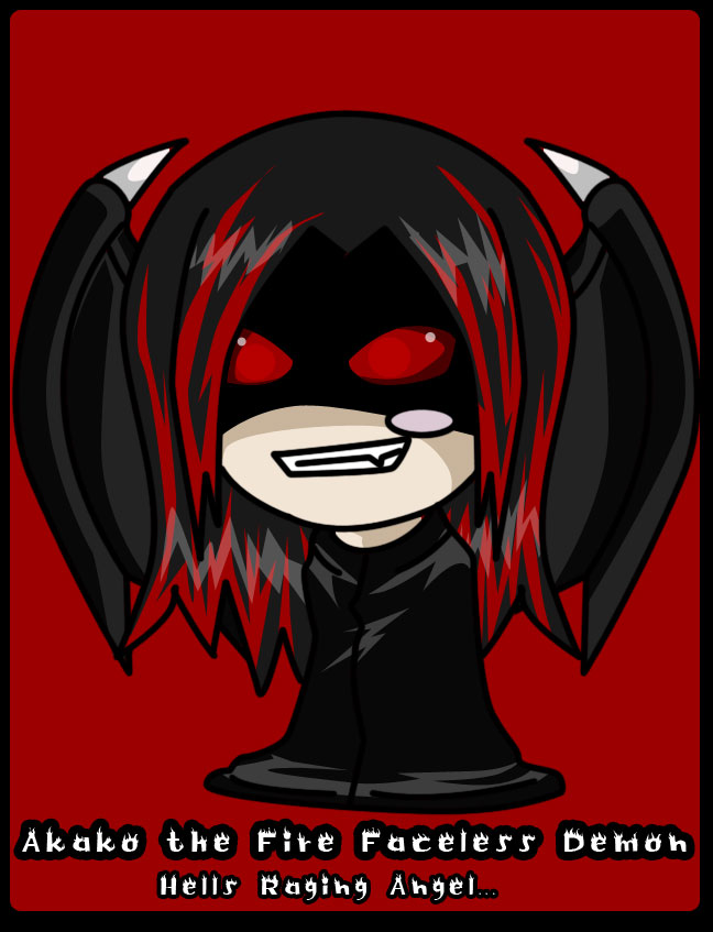 The Chibi Fire Faceless Demon by melina678