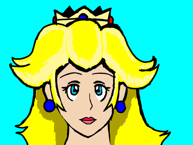 peach is smiling (GIF) by mendoza0089