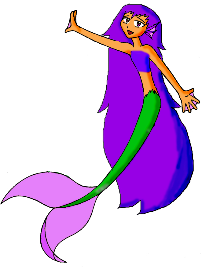 Carri Waving by mermaid