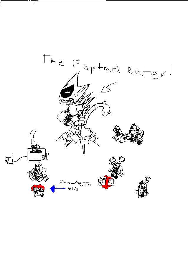 the pop tart killer METAL SONIC AND CHAO! by metallix