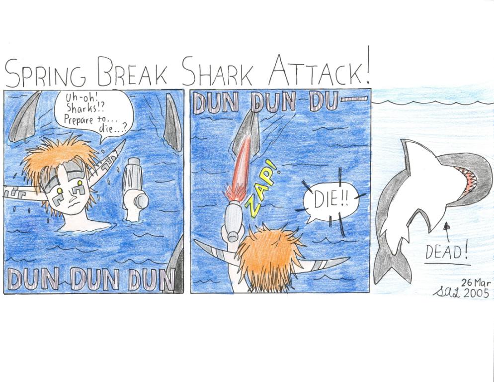 Spring Break Shark Attack! by meteorsummoner88