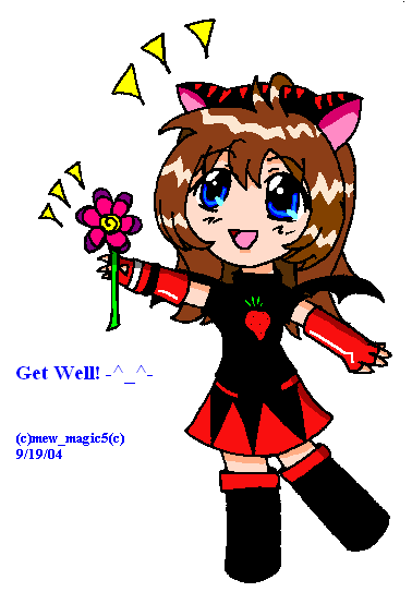 Get Well! (Me, digi charet style!) by mewmagic5