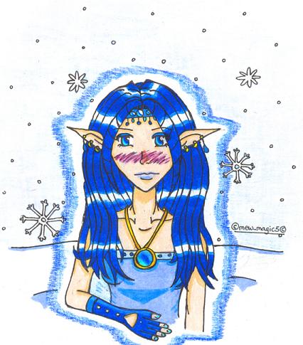 Snow Goddess by mewmagic5