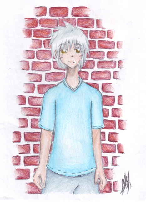 Kyle in Front of a Brick Wall by michi_no