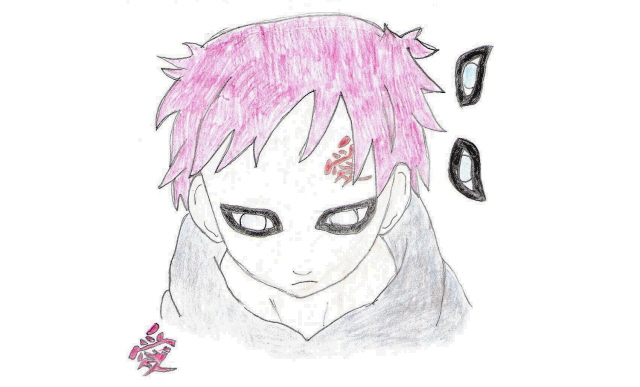First picture of Gaara by mickyD503