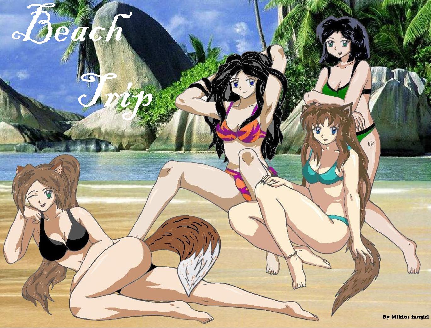 Yes! Beach Trip is colored! by mikita_inugirl