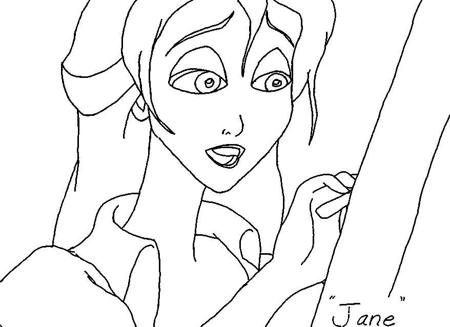 Jane - Lineart by mikita_inugirl