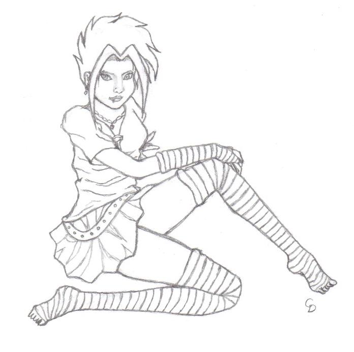 Punk Chick - WIP by mikita_inugirl
