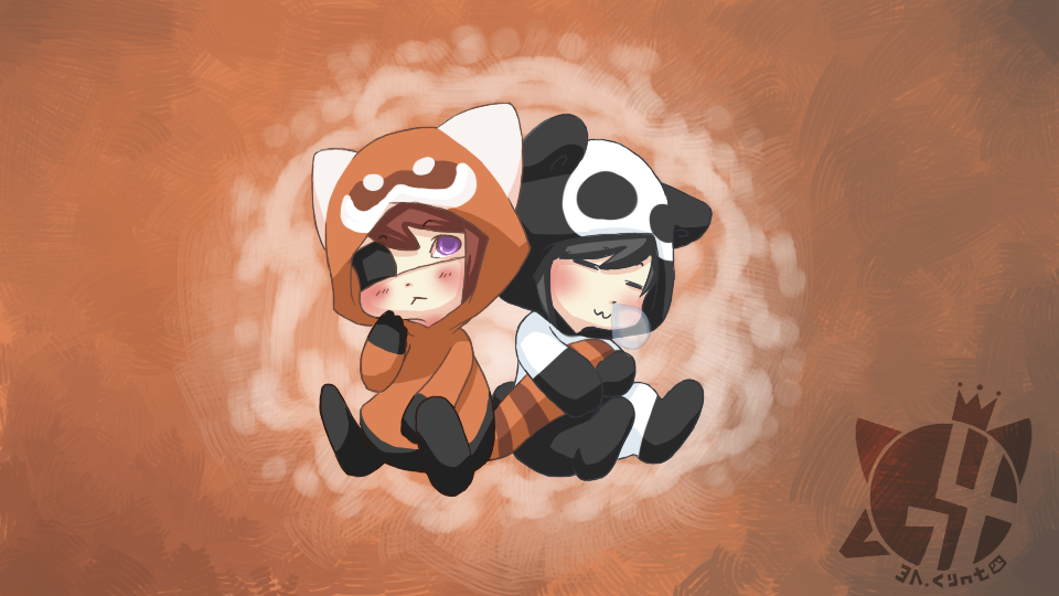 Panda Love by miknart