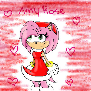 Amy rose! by minamongoose