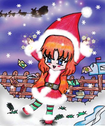 ~Santa's chibi elf~ by minerva28