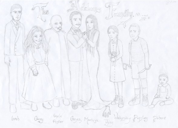 the addams family by miriamartist