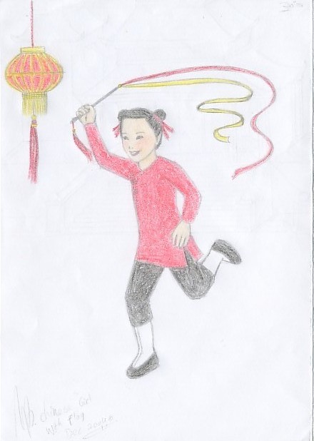 Small Chinese girl by miriamartist