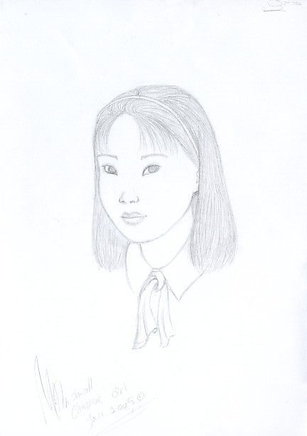 small Chinese girl by miriamartist