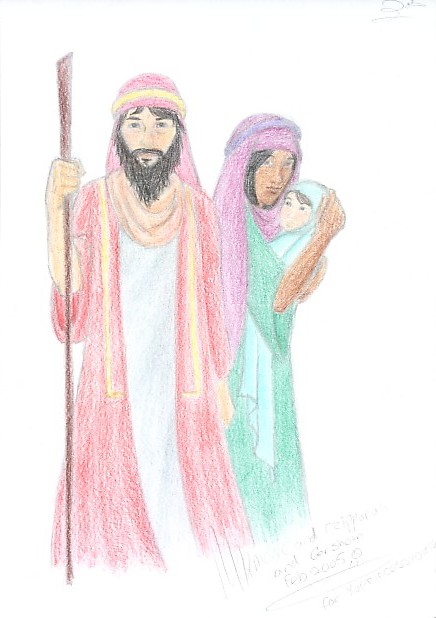 Moses and Tzipporah(for xoprincessxo710) by miriamartist