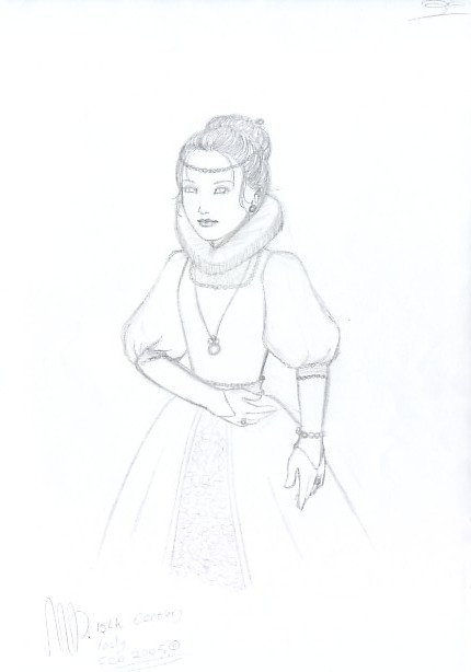 17th century lady by miriamartist