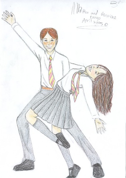 Ron and Hermione tango by miriamartist