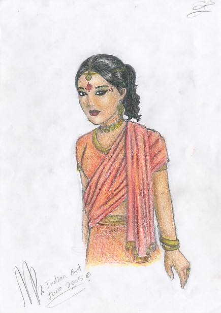 Indian girl by miriamartist