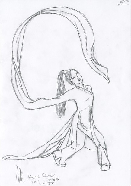 Chinese dancer by miriamartist