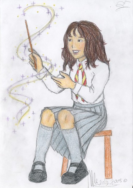 Hermione magic by miriamartist