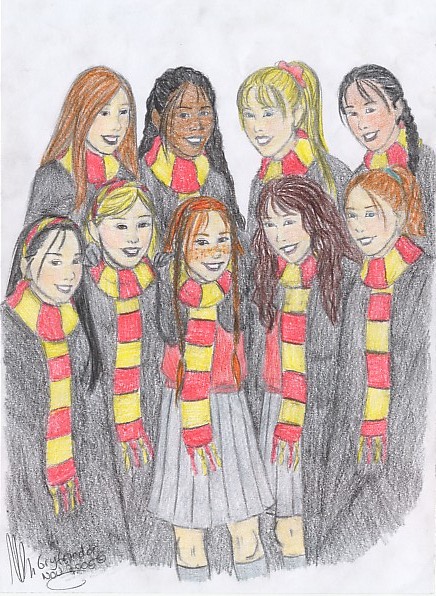Gryffindor girls by miriamartist