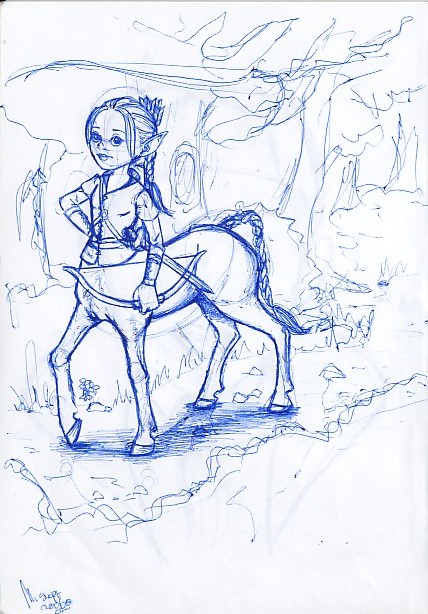 centaur girl by miriamartist