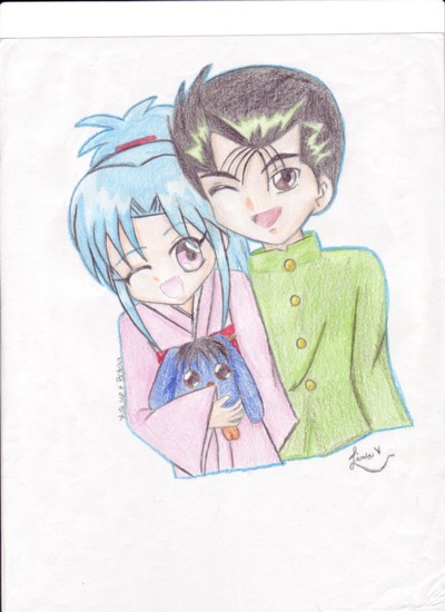 Yusuke and Botan by misagoni