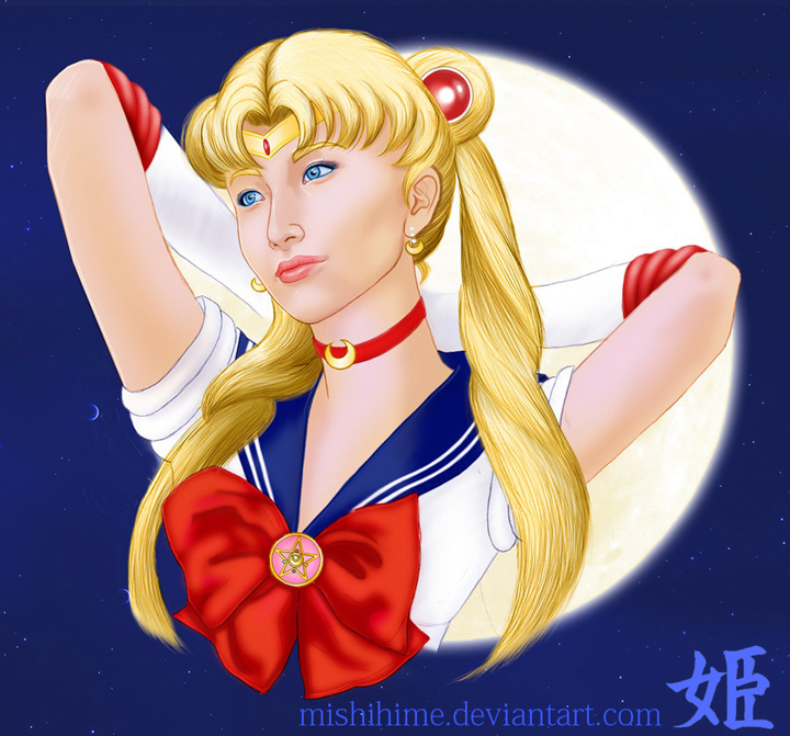Sailor Moon Realism Colored by mishi