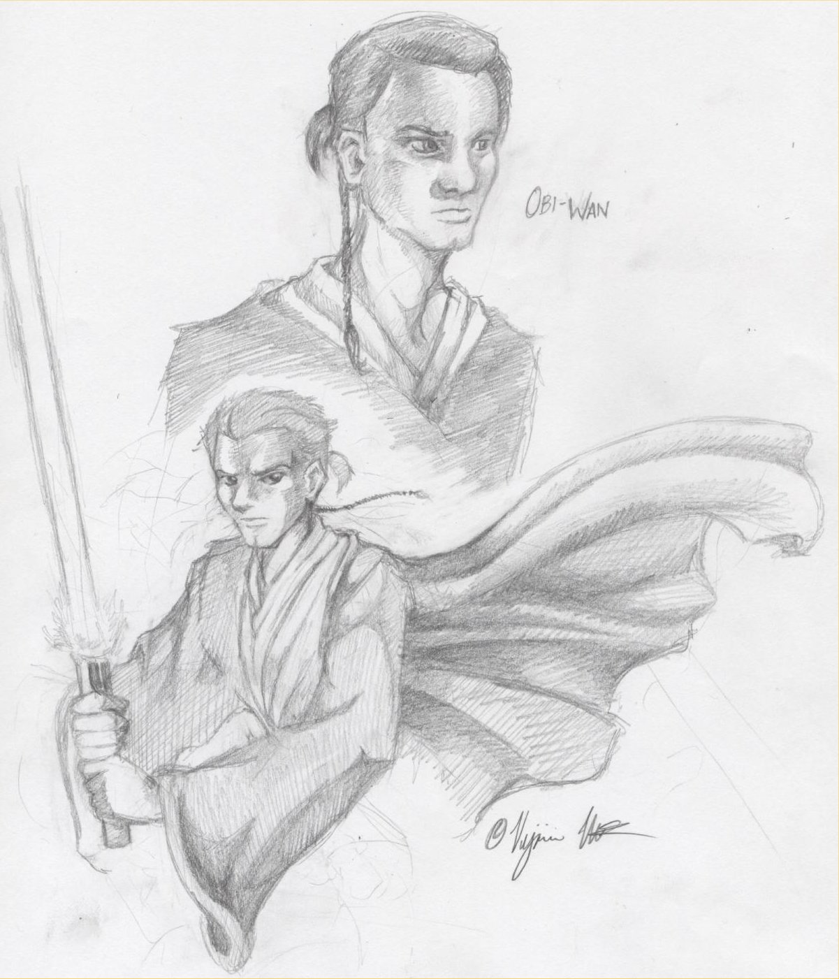 Obi-Wan Kenobi (sketch) by misk