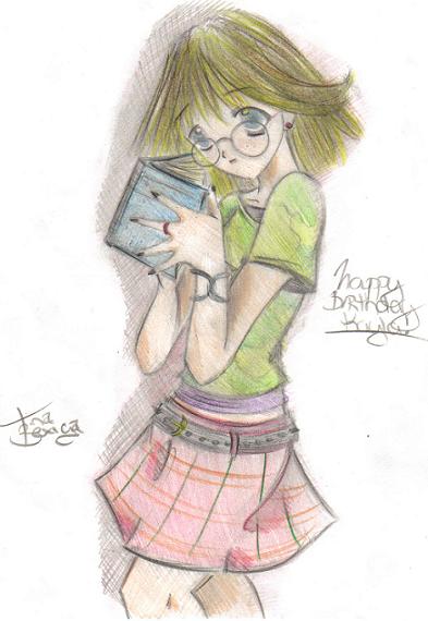 kayla, she just LUVS her books by miss-T-lady