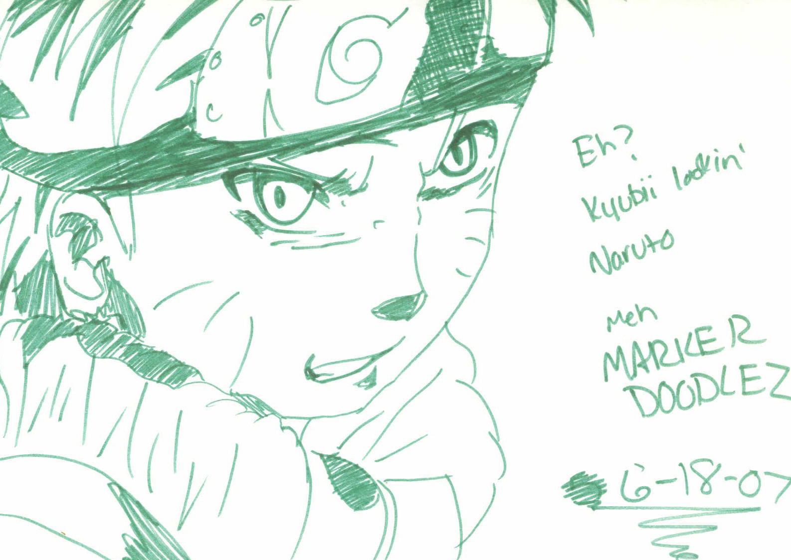 Naruto Marker Lineart by missFangirl3432whee