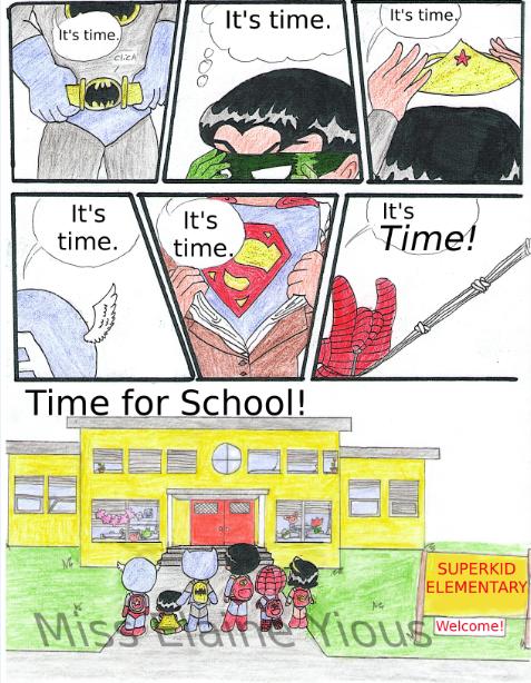 Superkid elementary by misselaineyious