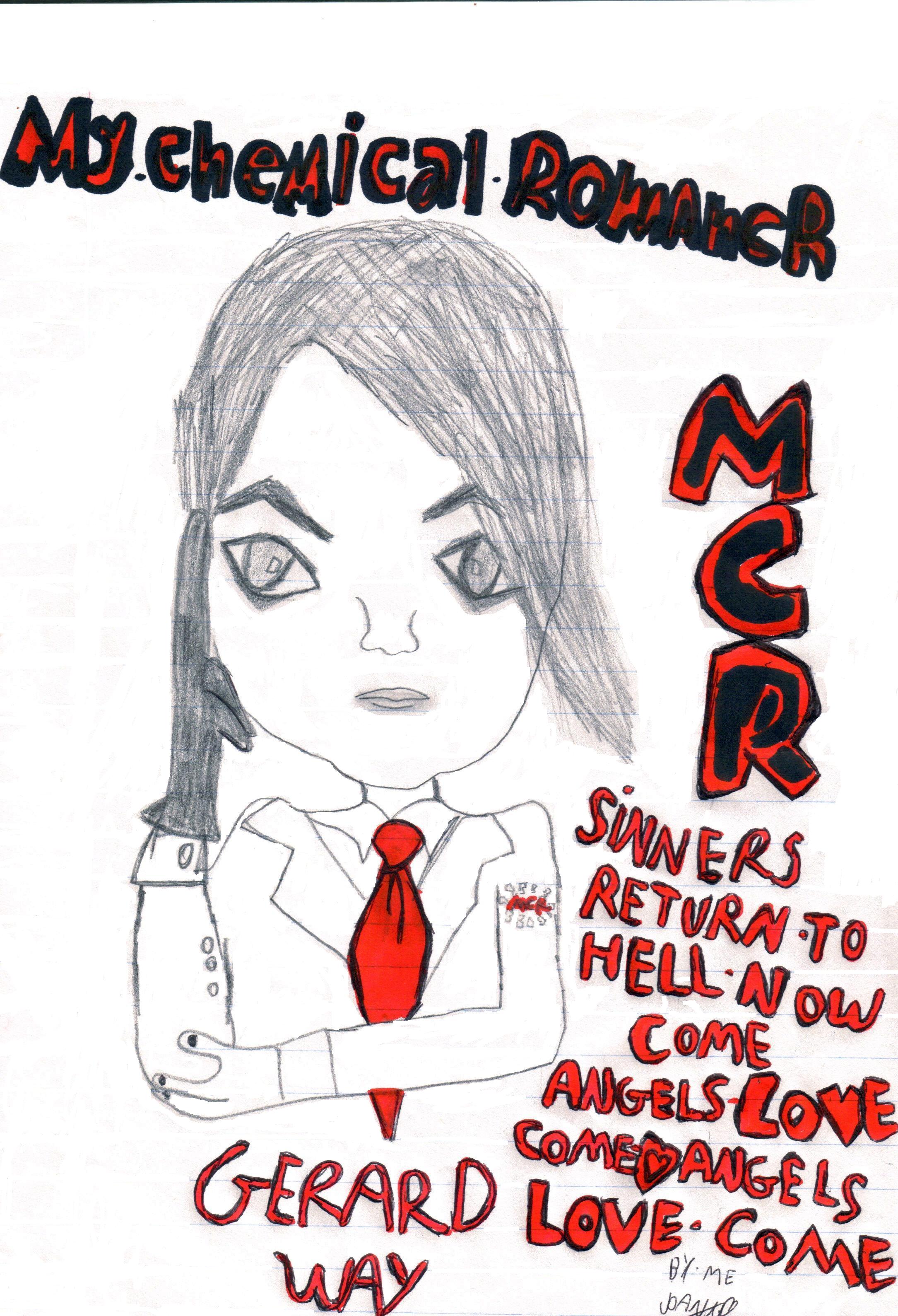 ANOTHER GERARD WAY DRAWING I MADE by missisxmaroon5xmissismcr